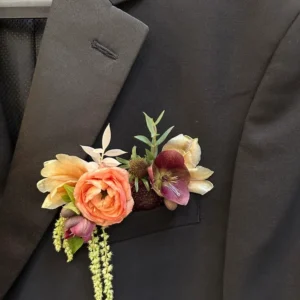 Pocket Square Boutonniere